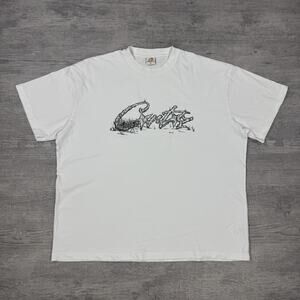 Corteiz Sniper T-Shirt White Men XL Graphic Logo Cotton Crew Neck Short Sleeve